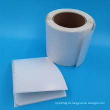 rodillo de papel adhesivo blanco en blanco blanco caliente de la venta de la venta